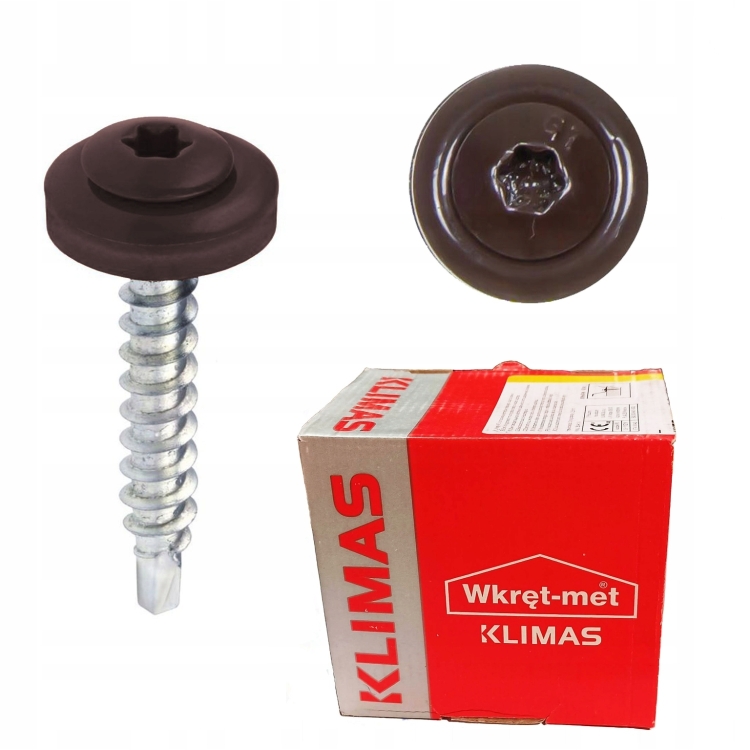 Wkręt farmerski TORX RAL 8019 4,8X35 (250 szt.) | Solidne i trwałe