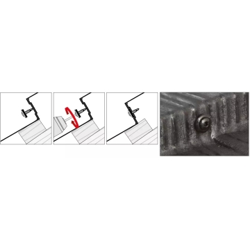 Wkręt farmerski TORX RAL 9006 4.8x35 (250 szt.) | Solidne wkręty dla budownictwa