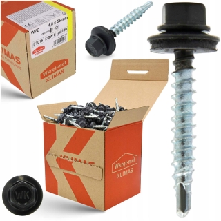 Farmářský šroub s podložkou RAL 7016 4,8×55 mm (200 ks) – Antracitově šedá