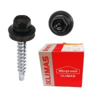 Farmářský šroub s podložkou RAL 9005 4,8X35 (250ks) | Vysoce Kvalitní Spojovací Materiál