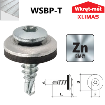 Wkręt farmerski zszywający TORX z podkładką 4,8X19 (250 szt.)