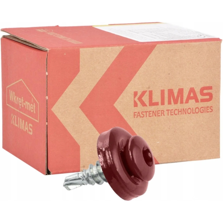 Wkręt farmerski zszywający TORX z podkładką RAL 3005 4,8X19 (250 szt.)