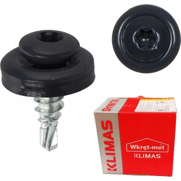 Wkręt farmerski zszywający TORX z podkładką RAL 7016 4,8X19 (250 szt.)
