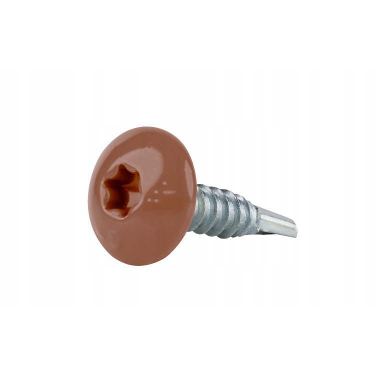 Wkręt farmerski zszywający TORX z podkładką RAL 8004 4,8X19 (250 szt.)