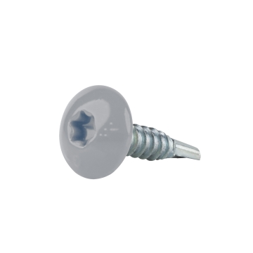 Wkręt farmerski zszywający TORX z podkładką RAL 9006 4,8X19 (250 szt.)