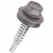 Sešívací farmářský šroub s podl. RAL 9006 4,8X19 (250ks)