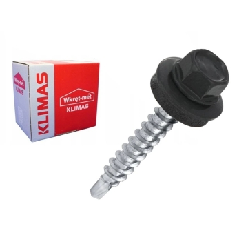 Wkręt farmerski z podkładką do stali ≤3 mm RAL 7016 4,8X19 (250 szt.)