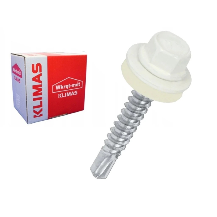 Farmářský šroub s podl. do oceli ≤3 mm RAL 9010 4,8X19 (250ks)