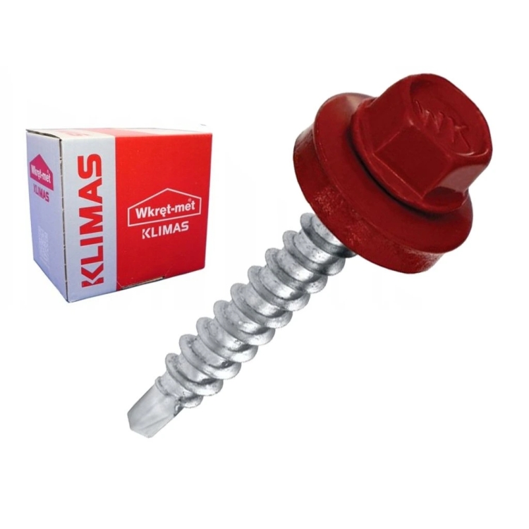 Farmářský šroub s podl. do oceli ≤3 mm RAL 3011 4,8X19 (250ks)