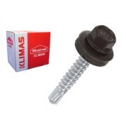 Farmářský šroub s podl. do oceli ≤3 mm RAL 8019 4,8X19 (250ks)