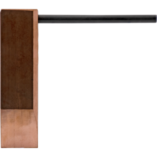 FREUND Grot lutowniczy, miedziany w kształcie młotka z trzpieniem 100 mm, spłaszczona końcówka (66490003)