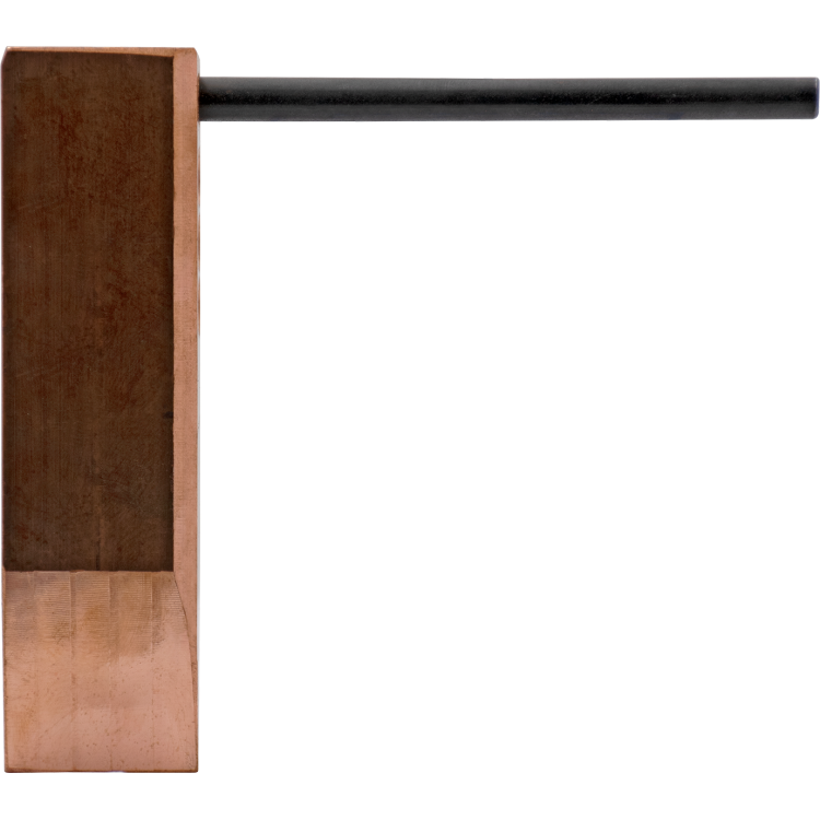 FREUND Spájkovací hrot, medený kus v tvare kladiva so 100 mm tŕňom, sploštený koniec (66490003)