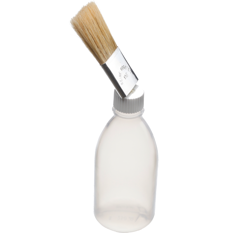 Butelka plastikowa FREUND z wygiętą nasadką z pędzelkiem, 250 ml – 03402250