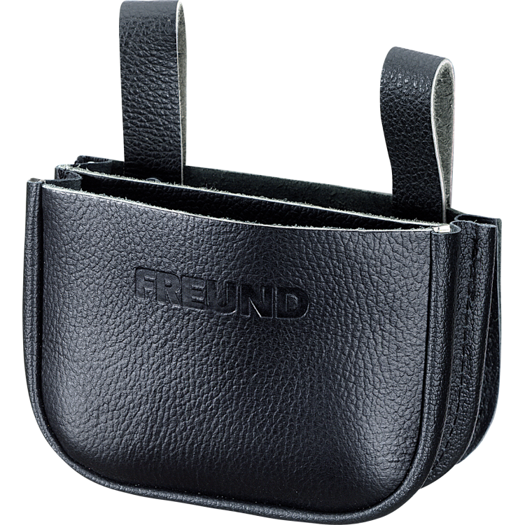 FREUND Vrecká na klince, dve vrecká, čierna, horná línia (06021000)