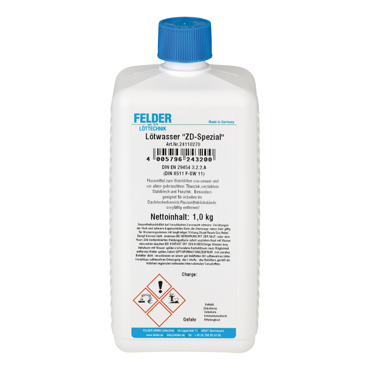 FREUND spájkovacia kvapalina ZWS, vysoko aktívna pre silne oxidované kovy (66402020)