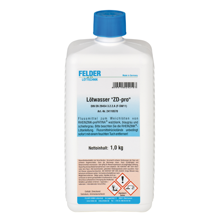 Topnik FREUND do patynowanej blachy cynkowej, 1 kg – 66402030