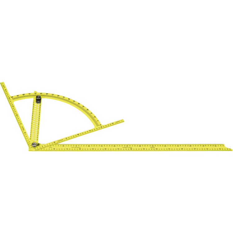 Kątownik traserski FREUND 810 mm, malowany proszkowo