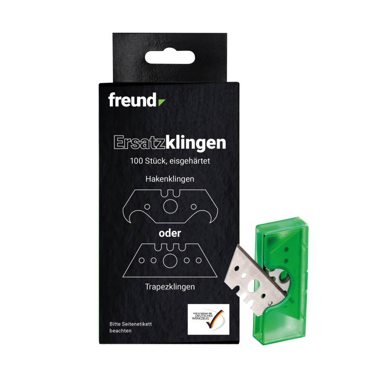 Ostrza trapezowe FREUND „Made in Solingen”, 100 szt. – 02300100