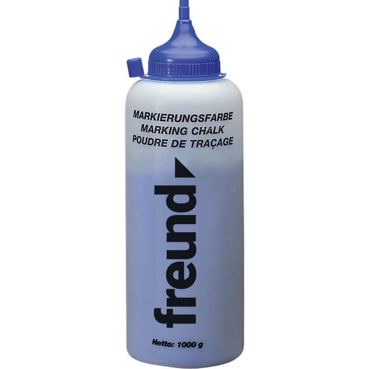 FREUND Kriedový prášok na označovanie šnúr, modrý, 1 000 g (03051000)