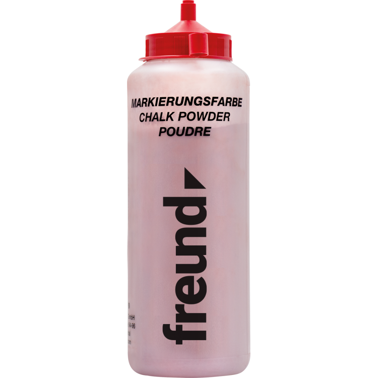 FREUND Kriedový prášok na označovanie šnúr, červený, 1 000 g (03061000)