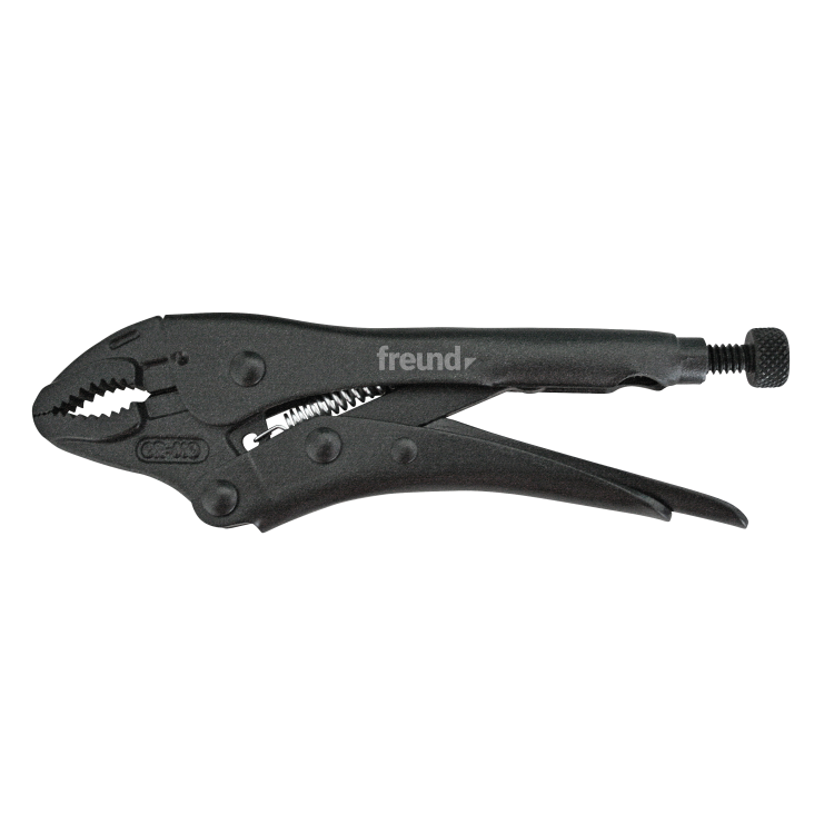 Svorkové kliešte FREUND s ohnutými čeľusťami (01330250)