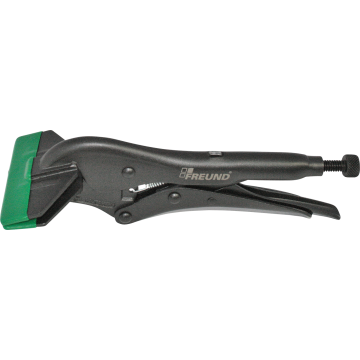Szczypce zaciskowe FREUND z szerokimi szczękami i osłoną z PVC, 210 mm, szerokość 80 mm – 01331000