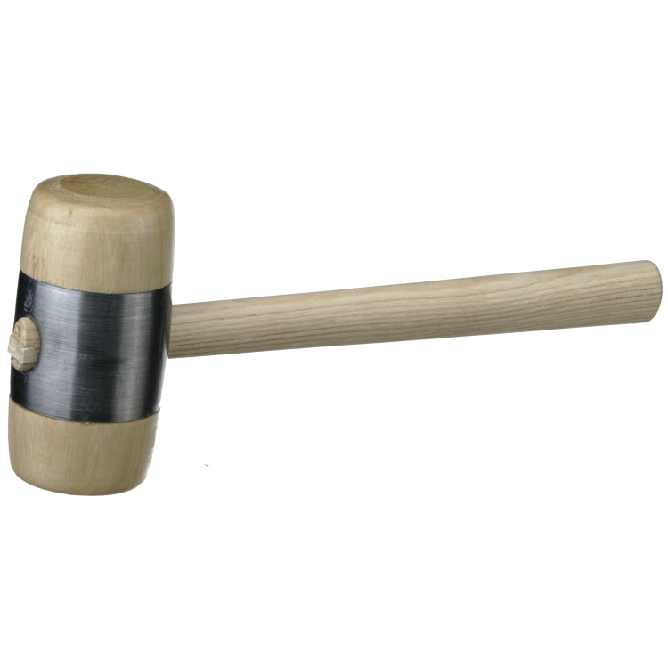 Drewniany młotek FREUND z metalowym płaszczem Ø 60 mm – 01676000