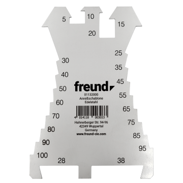 Szablon traserski FREUND, prosty, mm – 01132000