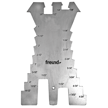 Szablon traserski FREUND, prosty, cale – 01133000