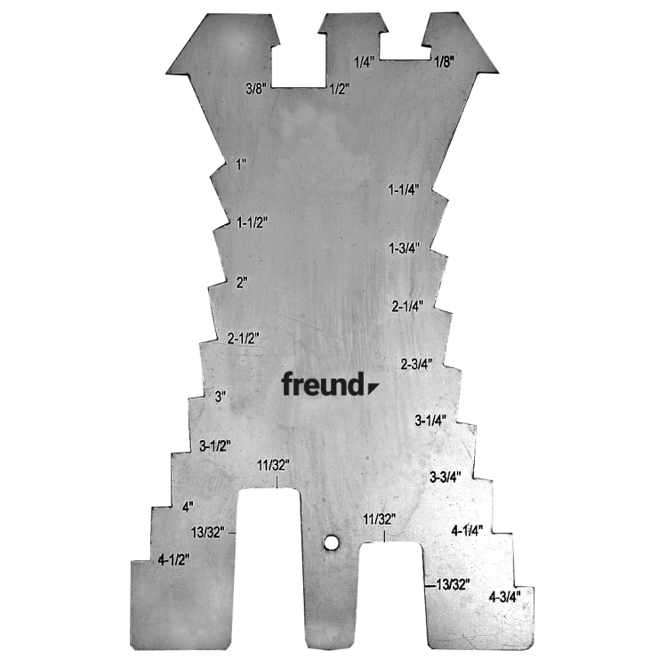 Szablon traserski FREUND, prosty, cale