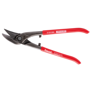 FREUND rovné nůžky levé, PVC červené (S1251260)