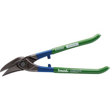 Nożyce do blachy FREUND Ideal prawe, do stali nierdzewnej, zielona rękojeść PVC – S1252260