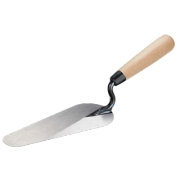 FREUND zednická lžíce, kulatá ramena, dřevěná rukojeť, odolná vůči teplu (00460191)