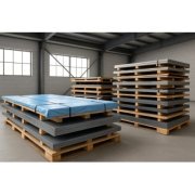 Blacha tablicowa z folią 1250 mm, grubość 0,5 mm [SSAB Premium Matt, RAL 2H3 (7021)]