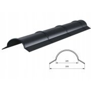 Malá hrebeňová krytka pre profil tašky F16 Bratex