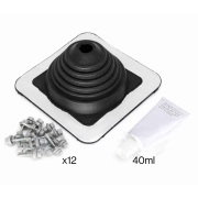 Manžeta EPDM Master Flash Standard č. 1 (0–70 mm) – sada, černá