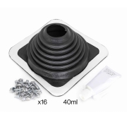 Manžeta EPDM Master Flash Standard č. 4 (70–178 mm) – sada, černá