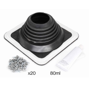Manžeta EPDM Master Flash Standard č. 5 (102–210 mm) – sada, černá