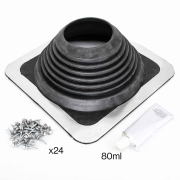 Manžeta EPDM Master Flash Standard č. 7 (140–292 mm) – sada, černá