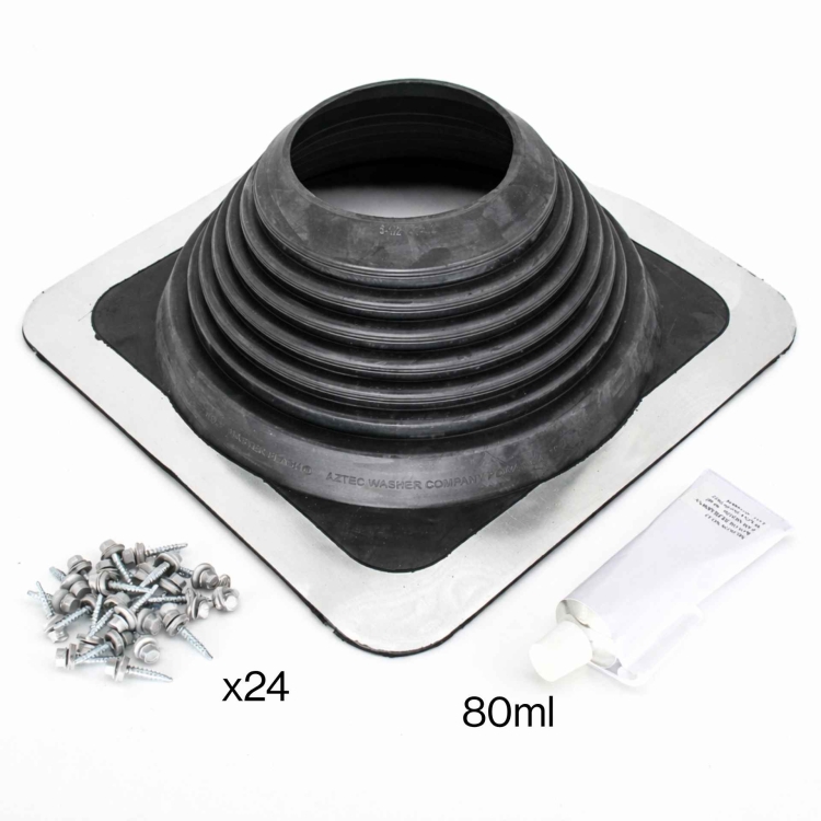 Manžeta EPDM Master Flash Standard č. 7 (140–292 mm) – sada, černá