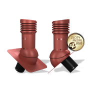 Ventilačný komínok E01 EVO pre bitúmenové krytiny Ø125 s odvodom kondenzátu