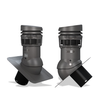 Střešní ventilátor E04 EVO pro bitumenové krytiny Ø125