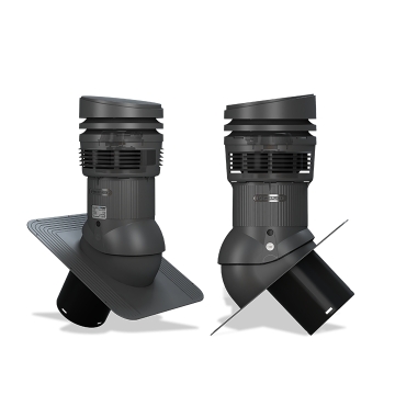 Střešní ventilátor E04 EVO pro bitumenové krytiny Ø125