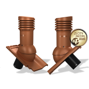 Ventilačný komínok E33 EVO pre škridly typ 20 Ø125 s odvodom kondenzátu (Koramic Alegra 9)