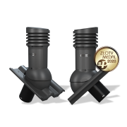 Větrací komínek E34 EVO pro tašky typ 05 Ø125 izolovaný (Bramac Classic / Braas Romańska)