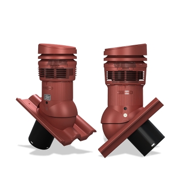 Střešní ventilátor E36 EVO pro tašky typ 02 Ø125 (Creaton Heidelberg)