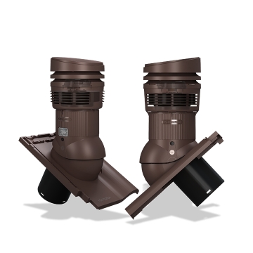 Střešní ventilátor E36 EVO pro tašky typ 21 Ø125 (Braas Rubin 13V)