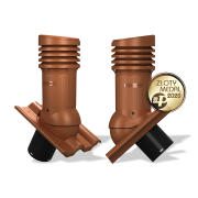 Ventilačný komínok E38 EVO pre škridly typ 04 Ø150 izolovaný (Braas Celtycka)