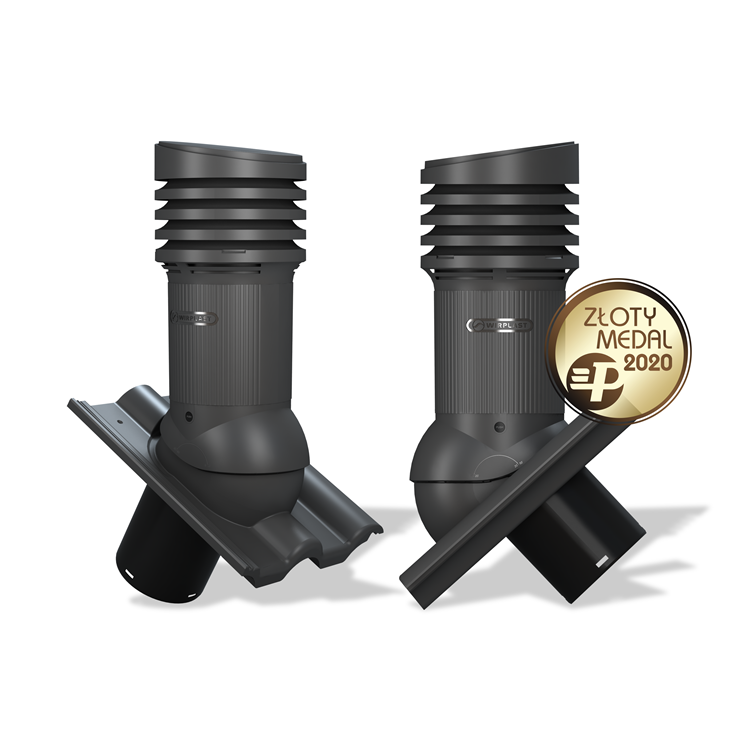 Větrací komínek E38 EVO pro tašky typ 04 Ø150 izolovaný (Braas Celtycka)