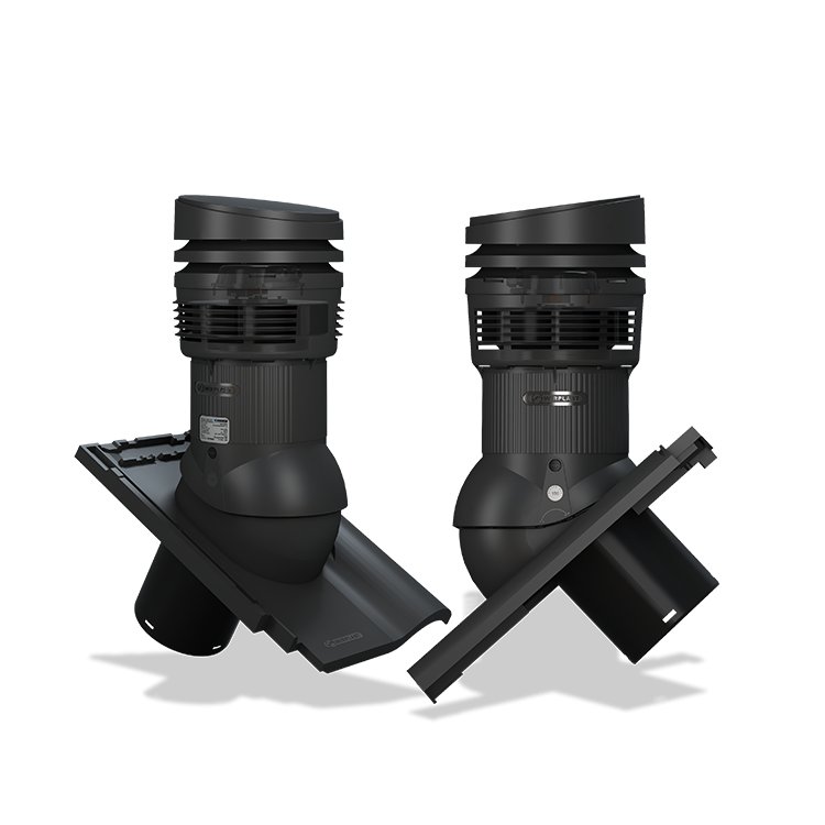 Střešní ventilátor E39 EVO pro tašky typ 22 Ø150 (Creaton Titania)